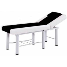 Pat cosmetica Alb-Negru 186x70x70cm Masa masaj profesional 22kg Piele ecologica