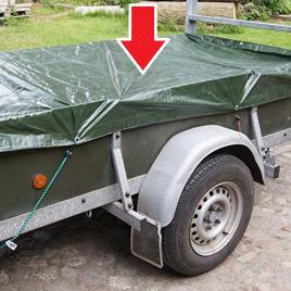 Prelata impermeabila cu ochiuri metalice de prindere, dimensiune 6,0m x 8,0m,