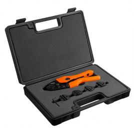 Cleste pentru sertizat cu set 5 falci interschimbabile neo tools 01-537