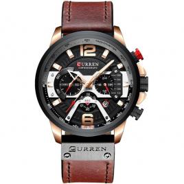 Ceas barbatesc curren cronograph brown adventure