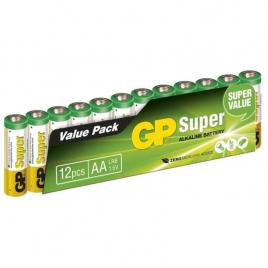 Baterie gp batteries, super alcalina aa (lr6) 1.5v alcalina, shrink 12 buc.