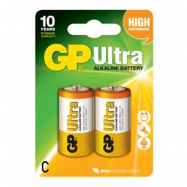 Baterie gp batteries, ultra alcalina c (lr14) 1.5v alcalina, blister 2 buc.
