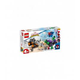 Lego spidey confruntarea dintre hulk si masina rinocer 10782