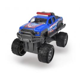 Masina de teren albastra din metal rally monster 15cm