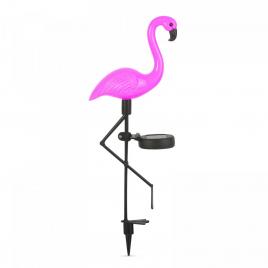 Led solar flamingo - detasabil - plastic - 52 x 19 x 6 cm