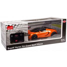 Masina cu telecomanda bugatti grand sport vitesse portocalie cu scara 1 la 18