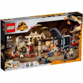 Lego jurassic world evadarea dinozaurilor t rex si atrociraptor 76948