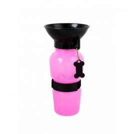 Sticla adapare animale de companie pentru picnic, roz ag604b