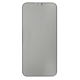 Folie de sticla securizata ideallstore® pentru protectie compatibila iphone 12 pro max, 3d, anti-spy, neagra, acoperire full-cover