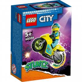 Lego city stuntz motocicleta de cascadorie cibernetica 60358
