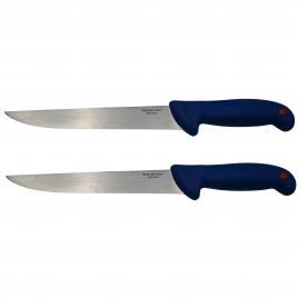 Set doua cutite de bucatarie ideallstore®, chef's blade, otel inoxidabil, 33 cm, albastru