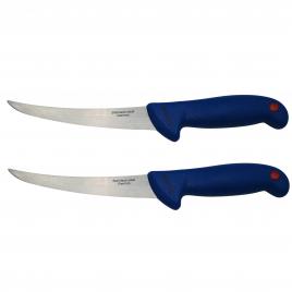 Set doua cutite de filetat ideallstore®, chef's blade, otel inoxidabil, 30 cm, albastru