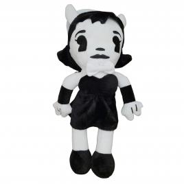 Jucarie de plus ideallstore® bendy and the ink machine, alice angel, 30 cm, negru