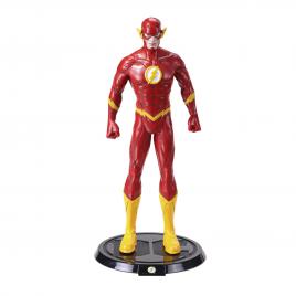 Figurina articulata de colectie the flash, fastest man alive, 18 cm, rosu, stativ inclus