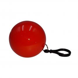 Pelerina de ploaie ideallstore®, poncho ball, plastic, one size, rosu