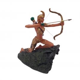 Figurina din plumb ideallstore®, goddess artemis, editie de colectie, lucrat manual, 7 cm