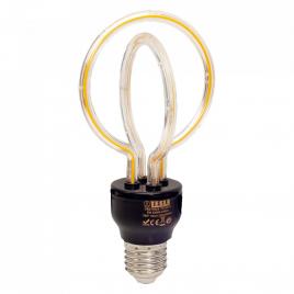 Bec led bulb design filament tesla lighting, 5w, e27, 230v, 250 lm, lumina