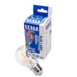 Bec led cristal retro filament tesla lighting 7w, e27, 230v, 806 lm, 25 000h,