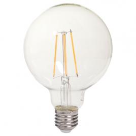 Bec led retro filament glob tesla lighting 8w, e27, 230v, 1055 lm, 15 000h,