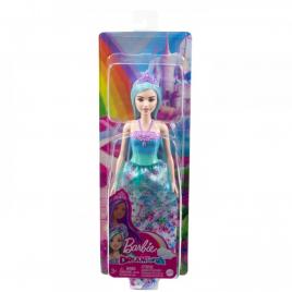 Barbie dreamtopia papusa printesa cu par albastru
