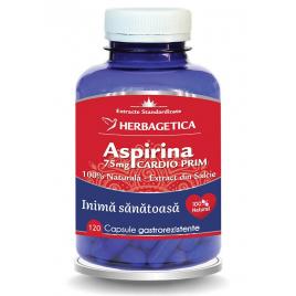 Aspirina naturala cardio prim 75mg 120cps