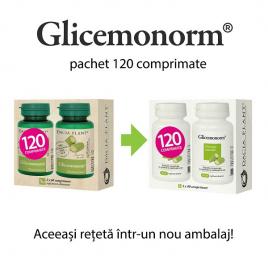 Pachet glicemonorm 60cpr 1+1 (cadou) dacia plant