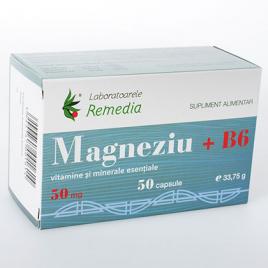 Magneziu+b6 50mg 50cps