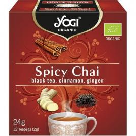 Yogi tea-ceai eco cu mirodenii spicy chai 2gr*12dz