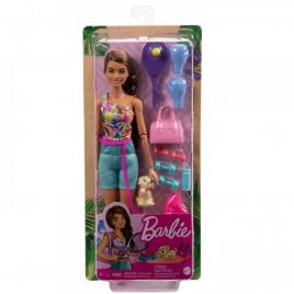 Barbie, set de joaca cu accesorii, papusa barbie sportiva