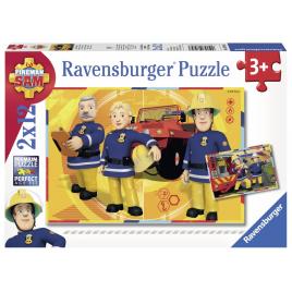 Puzzle pompierul sam 2x12 piese