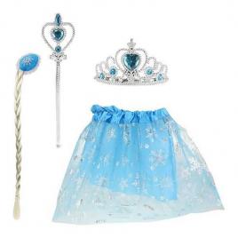 Costum ice princess cu fustita, diadema si bagheta magica toi-toys