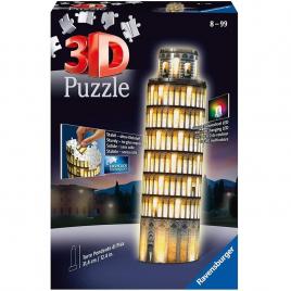 Puzzle 3d cu led turnul din pisa 216 piese ravensburger