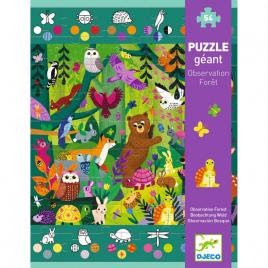 Puzzle gigant djeco 54 piese - aventuri in padure