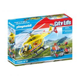 Playmobil city life - elicopter galben de salvare