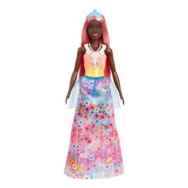 Papusa barbie dreamtopia printesa cu par corai