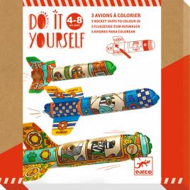 Set creativ diy djeco avioane