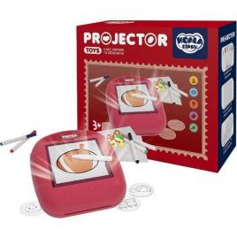 Proiector desen cu 20 sabloane si 6 carioci 22.5 x 18 x 6 cm koala diary kd80309 roz