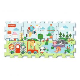 Covoras puzzle 8 piese dn spuma prietenii simpatici fisher-price