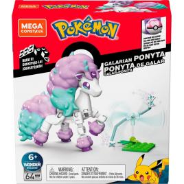 Set constructie pokemon mega construx 64 piese - galarian ponyta