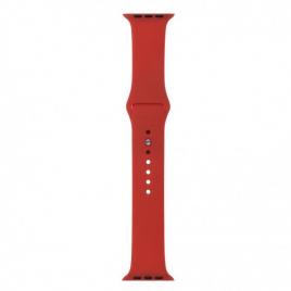 Curea compatibila apple watch 1/2/3/4, silicon, 42/44mm, rosu inchis