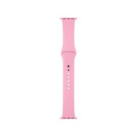 Curea compatibila apple watch 1/2/3/4, silicon, 42/44 mm roz