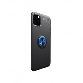 Husa de protectie cu inel metalic rotativ pentru apple albastru iphone 11 pro max