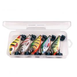 Set 5 voblere Jerkbait slider 6cm 13g de adancime pentru stiuca, diferite culori