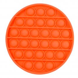 Jucarie antistres ideallstore®, pop it madness, silicon, 13 cm, portocaliu