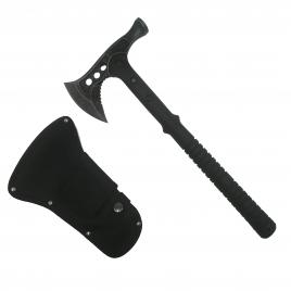 Topor survivor, hammer fall, otel inoxidabil, negru, 39 cm, teaca inclusa