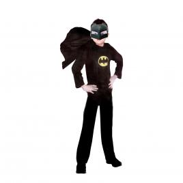 Set costum clasic batman ideallstore®, 3-5 ani, 100-110 cm, negru si masca led