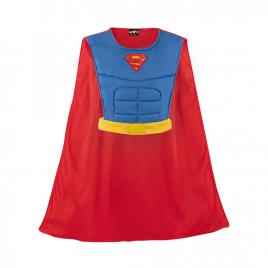 Costum superman pentru copii ideallstore®, man of steel, bust si pelerina, poliester, 7-10 ani, albastru