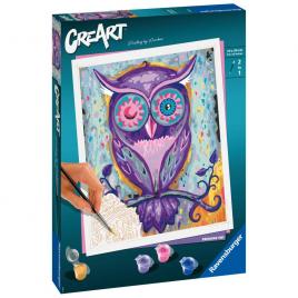 Pictura pe numere ravensburger - bufnita