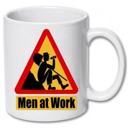 Cana personalizata cu mesaj Men At Work 300 ml