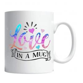 Cana personalizata cu mesaj love in a mug 330 ml Creative Rey R